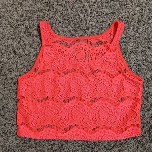 Lace-Crochet Crop Top Size S/M